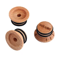 pack of 3 maple wood electric guitar volume tone knobs musical instrument accessory