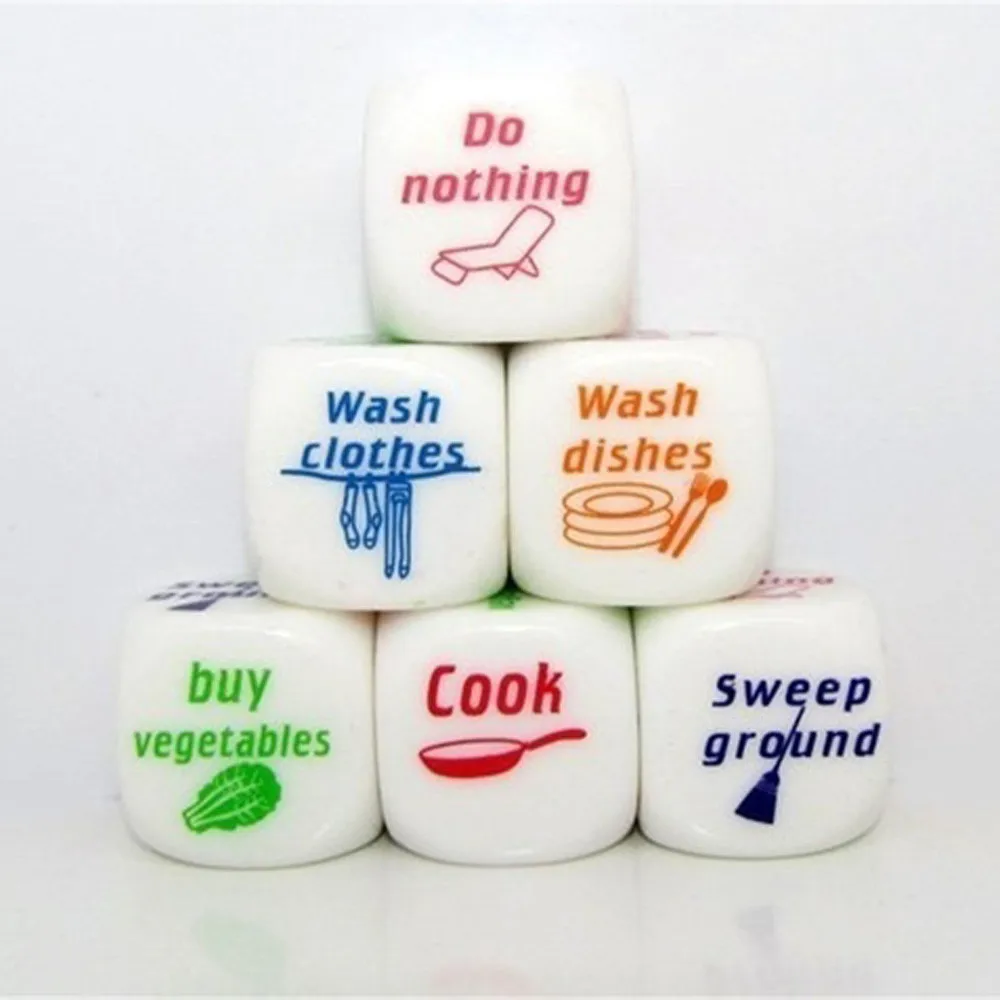 Вечерние украшения 5 шт. забавные игральные кости для дома семейных пар работы по