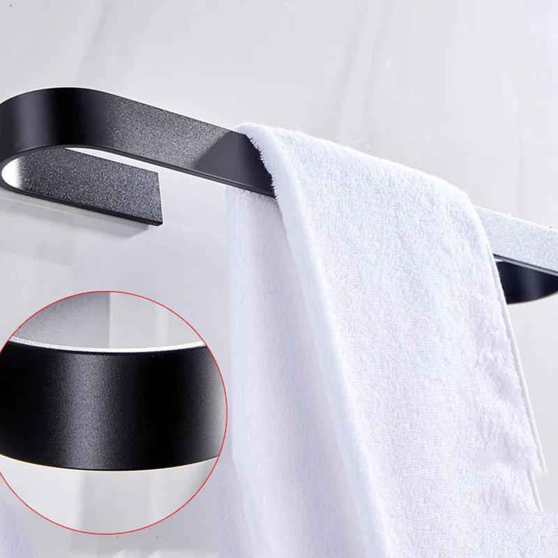 Простая алюминиевая вешалка для полотенец настенная ящик хранения