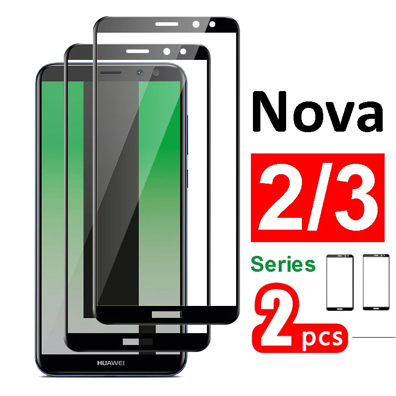Nova 2i закаленное стекло для huawei nova 3 3i 2 i Защитная пленка экрана бронированная