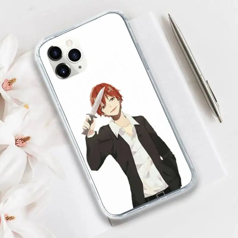 

Assassination Classroom Anime Phone Case Transparent for iPhone 11 12 mini pro XS MAX 8 7 6 6S Plus X 5S SE 2020 XR