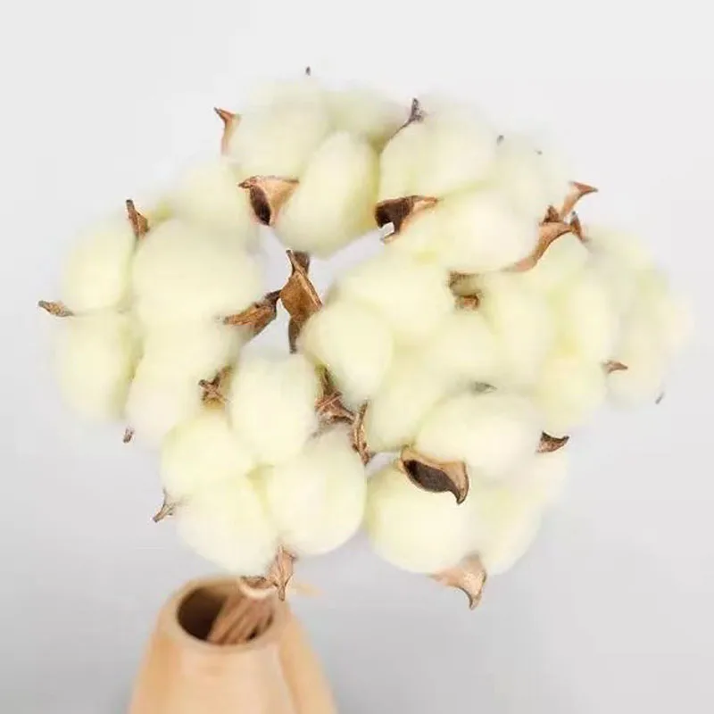 Натуральный высушенный хлопковый искусственный цветочный наполнитель