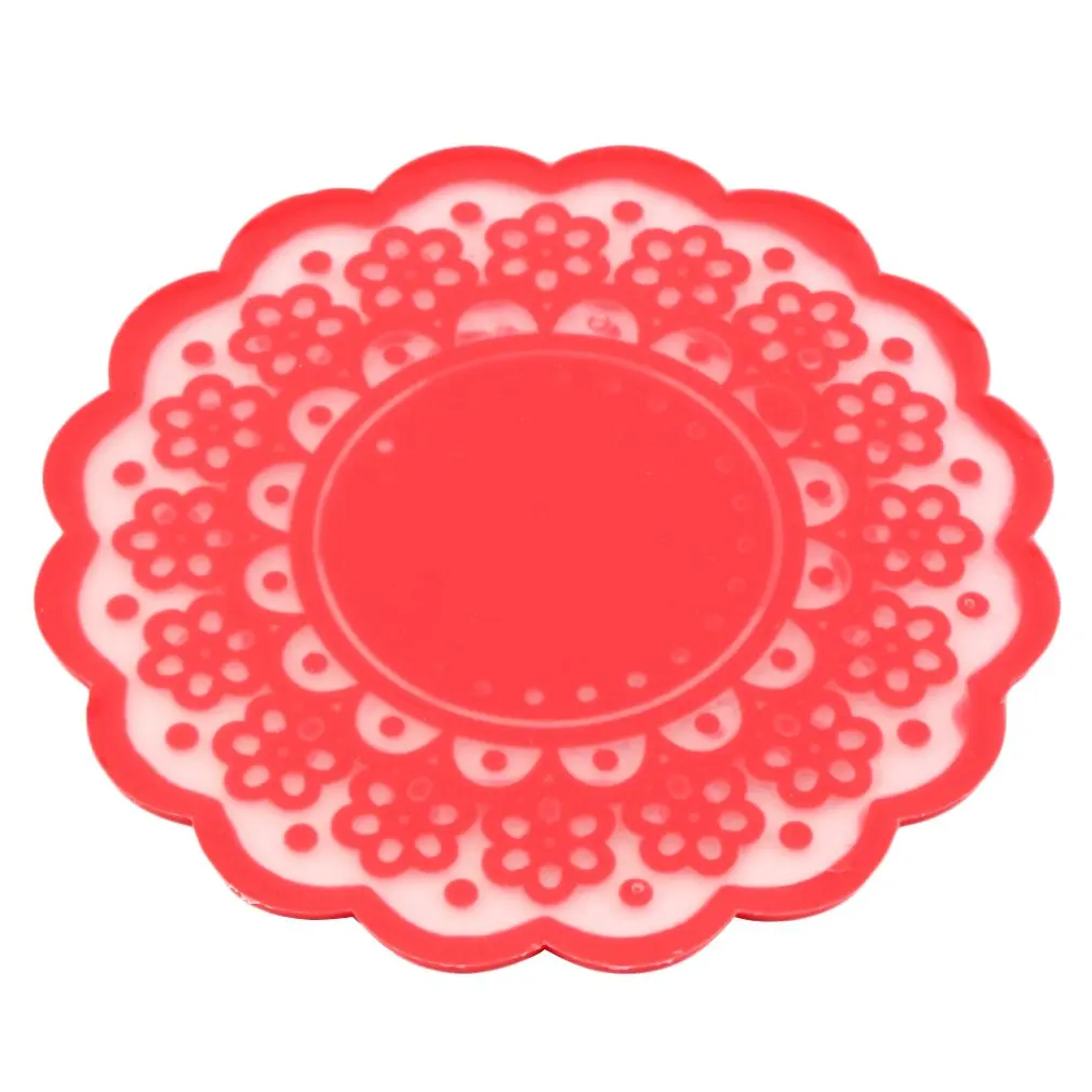 

2018 Translucent Anti-heat Lace Coasters Cup Bowl Insulation Mat Round Retro Cup Mat Insulation Pads Placemats 6 colors