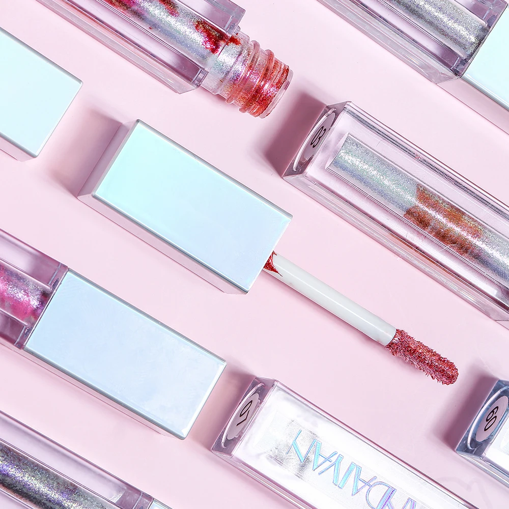 Бриллиантовым блеском Мрамор жидкие тени для век макияж крем многоцветный