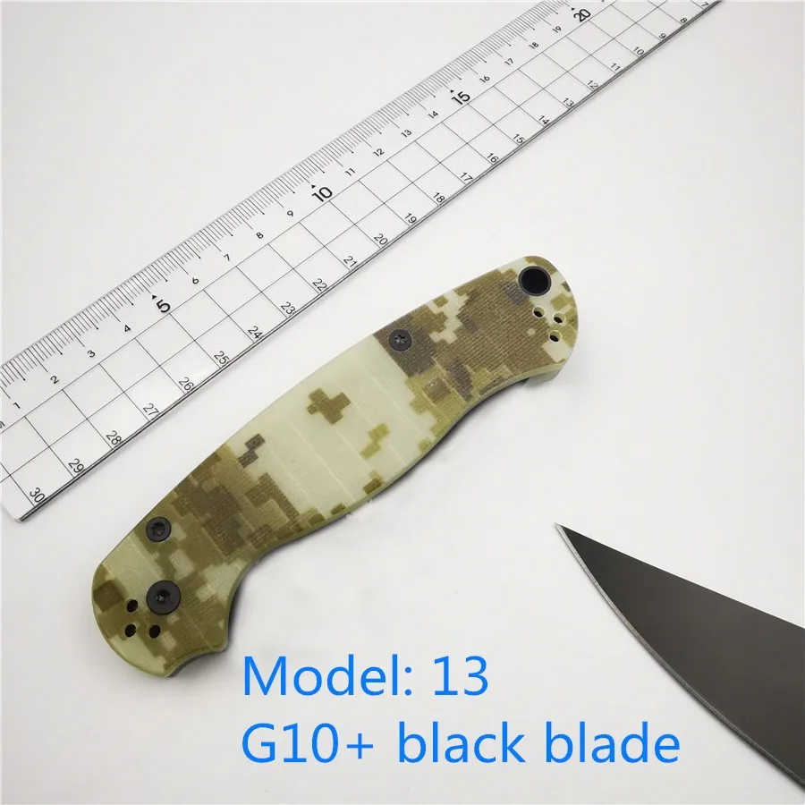 KESIWO DA15& C81 EDC карманный складной нож 440C Лезвие алюминий/G10 Ручка Открытый Отдых Рыбалка фрукты нож ручной инструмент - Цвет: C81 CAMO BLACK