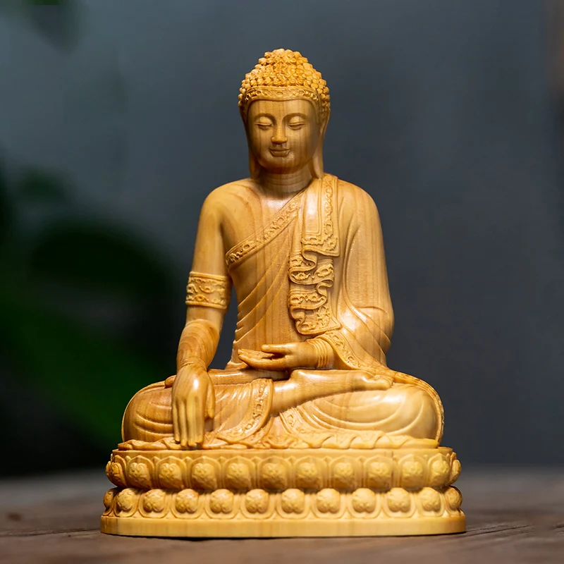 

NEYLEND мини Таиланд Шакьямуни 10 см Будды самшита подарки деоевянные фигурки Будды Статуи коллекция украшений для дома украшения