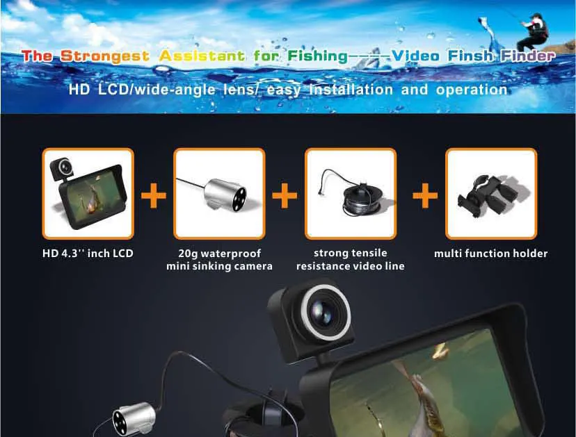 WILDGAMEPLUS X2B X3 Подводные рыбные камеры 600TVL 4,3 дюймов рыболовные камеры видео Rceording рыболокаторы камеры