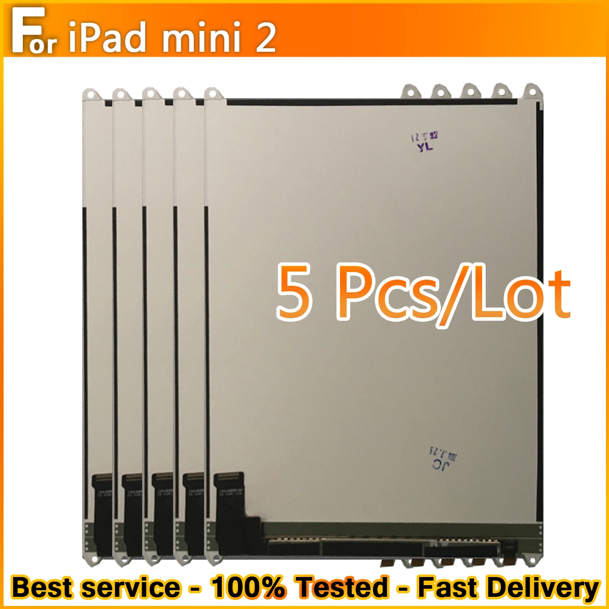 5 шт. оригинальный для Apple iPad mini 2 mini2 A1489 A1490 A1491 ЖК сборка Замена ЖК-дисплея 100% тест -