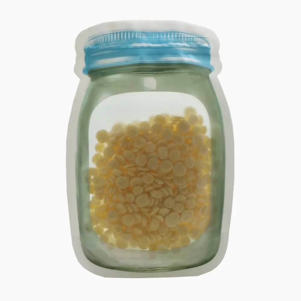 50 шт./лот пластиковые Матовые прозрачные пакеты с замком на молнии многоразовые