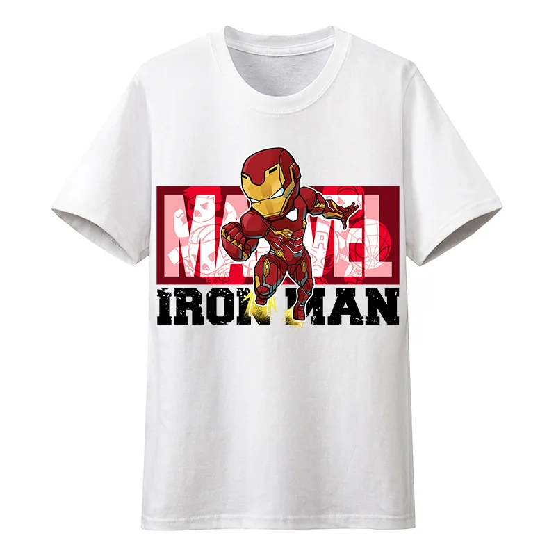 

Футболка «Железный человек» с принтом из мультфильма «мстители»