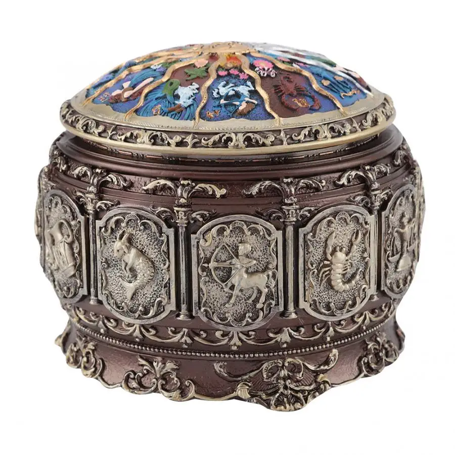 

12 Constellations Music Box Rotating Goddess Baby Music Box With Twinkling LED Light Christmas Birthday Gift Castle In the Sky