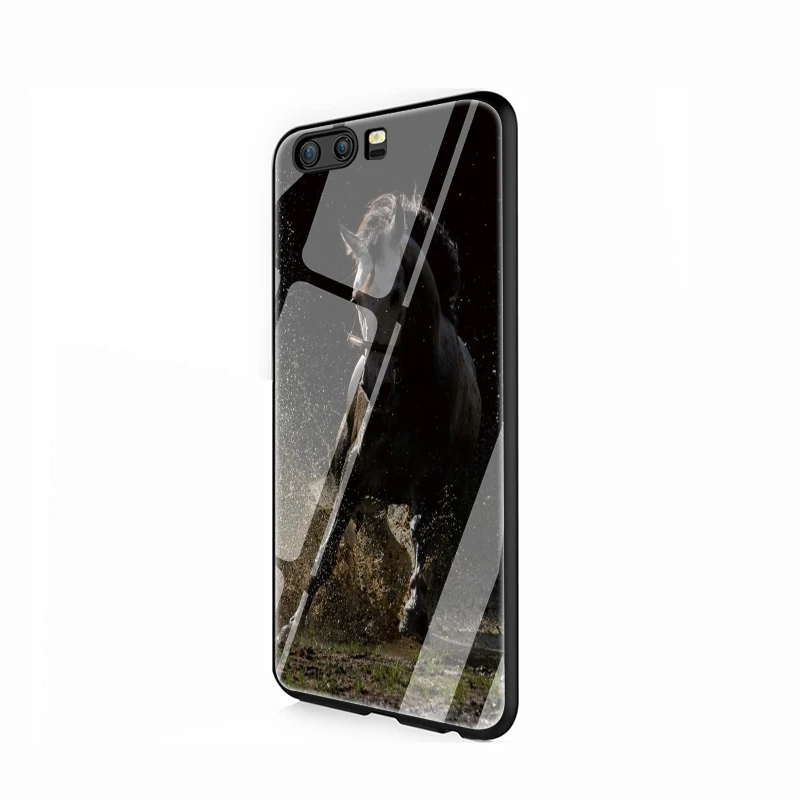 G7 EWAU животное лошадь чехол из закаленного стекла для телефона для huawei P10 P20 P30 Lite Pro P Smart - Цвет: G7