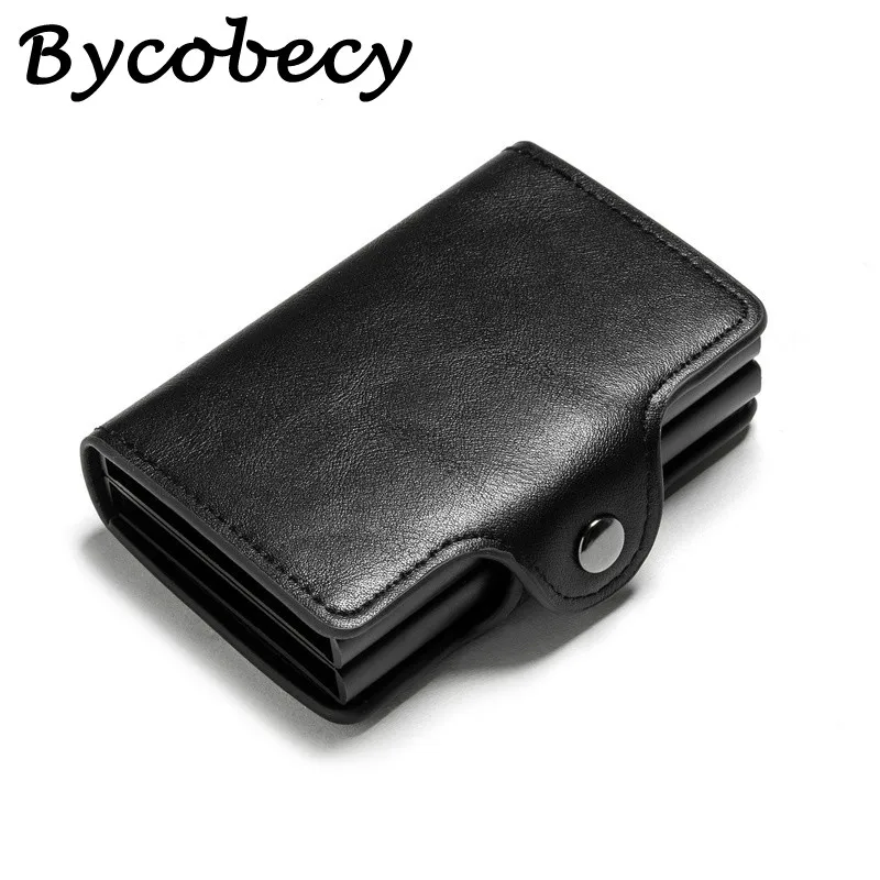 Двойной Футляр для карт Bycobecy с RFID блокировкой противокражный смарт чехол