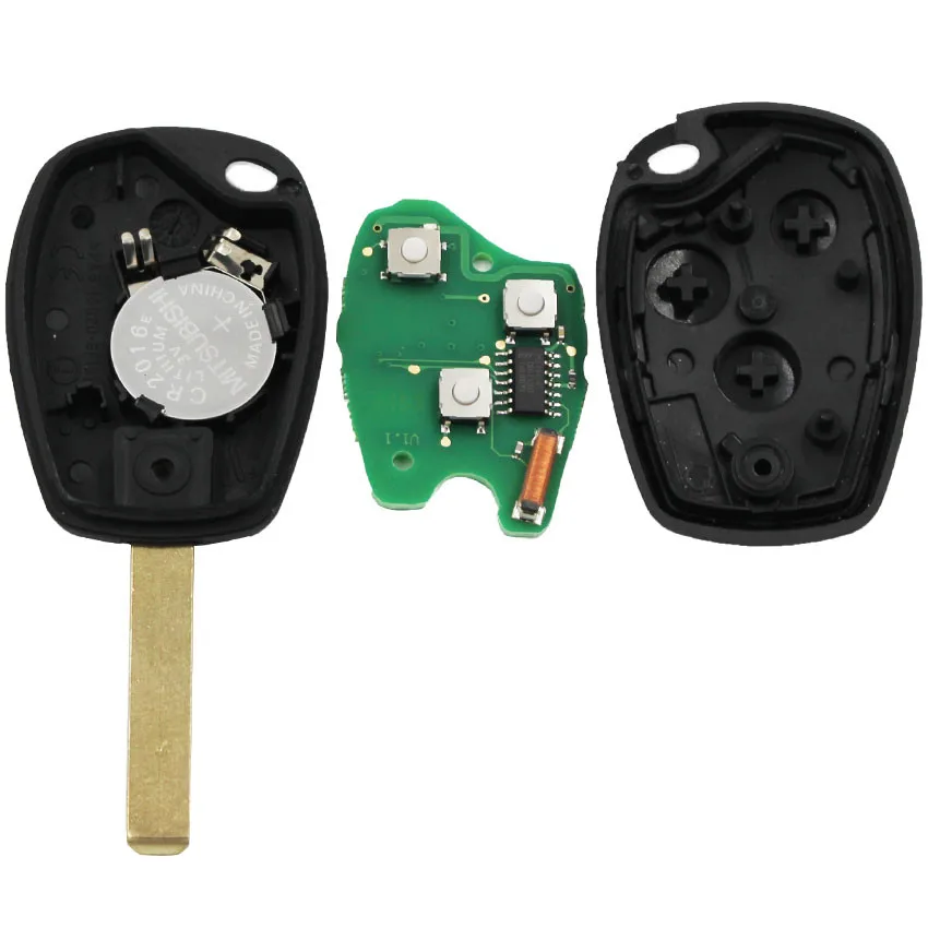 3 кнопки умный пульт дистанционного управления Fob 433 МГц с чипом PCF7947 для Renault Clio3