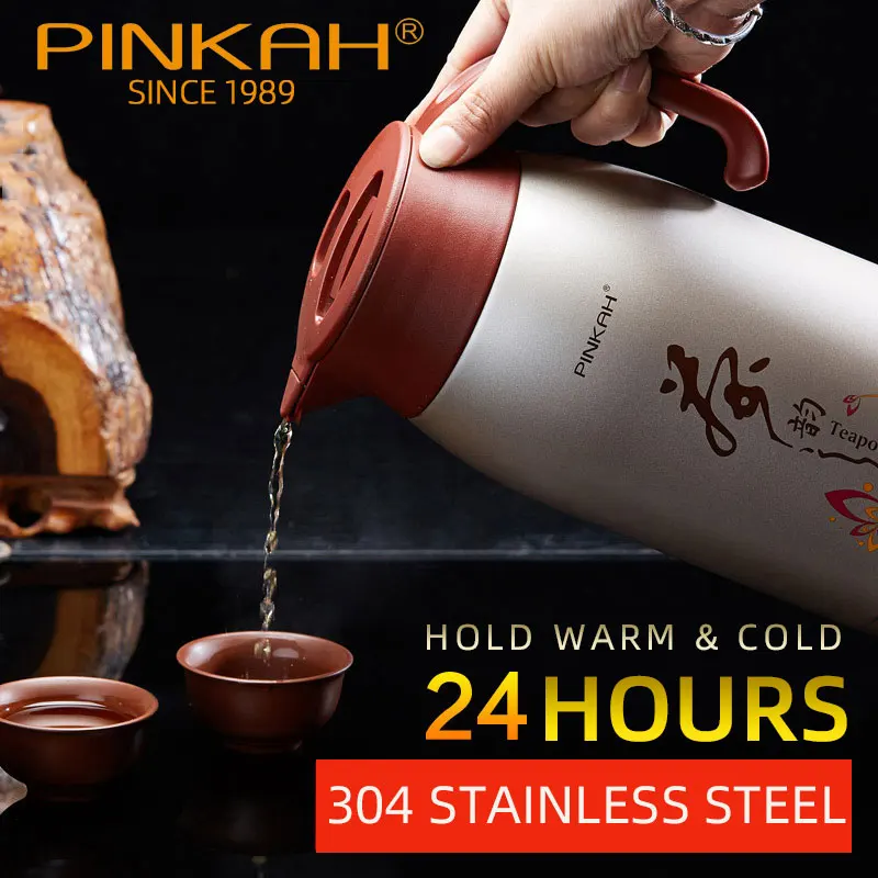 Горячая Распродажа PINKAH 1L/1.5L домашняя термо кувшин Бизнес тепловой чайник для
