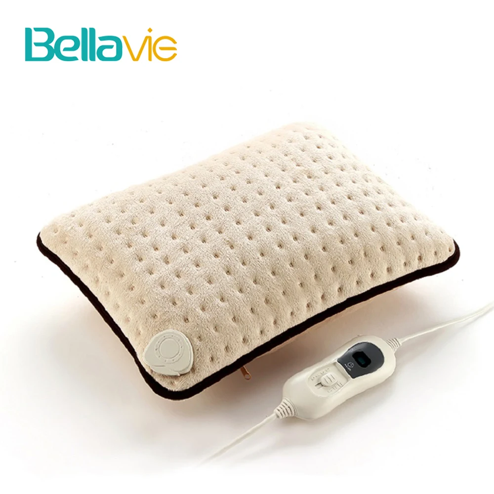 

220V-240V EU Plug Microplush Medical Warm Neck Pillow Electric Heated Warming Cusion Pillow for Stomach Pain Relief Heating Pad