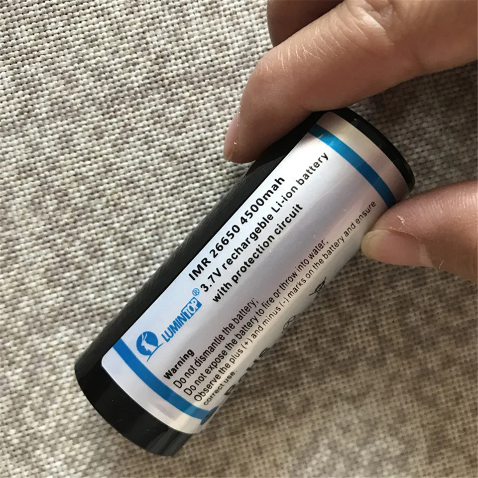 Lumintop 21700 16340 14500 26650 18650 Micro USB аккумуляторная батарея для фонарика низкая температура 18650 батареи