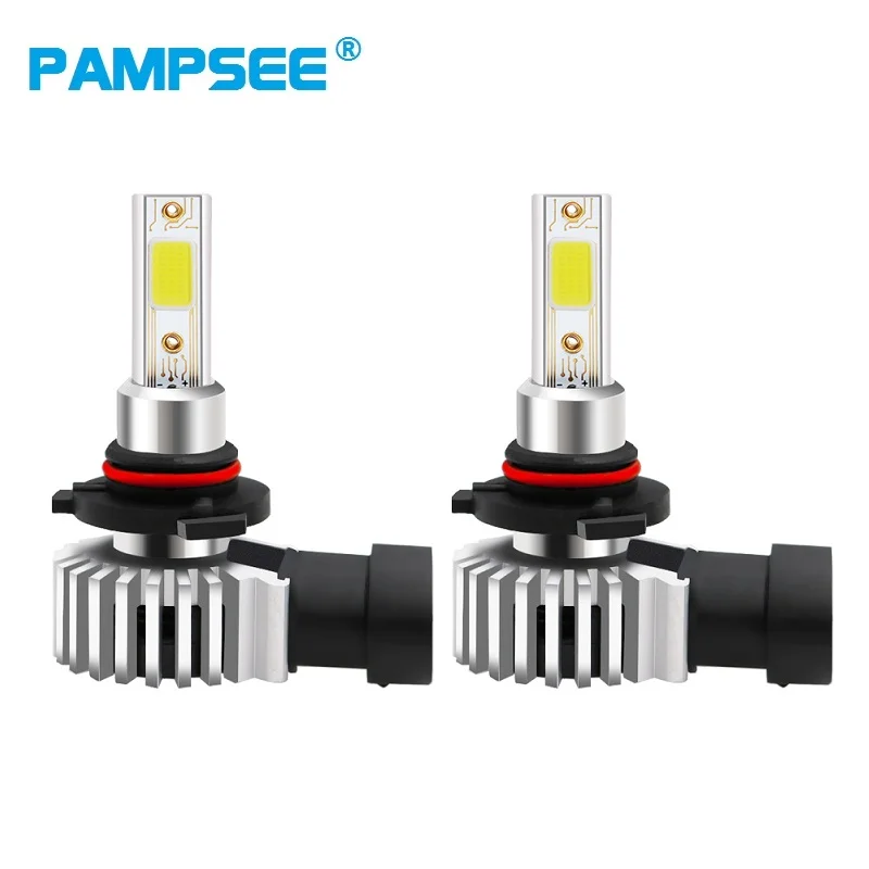 

PAMPSEE 1 pair 9006/HB4 LED Car H11/H8 9005 9006 Headlight Bulbs 10000Lm 80W/pair 6000K White HB3 HB4 H9 Auto Headlamp