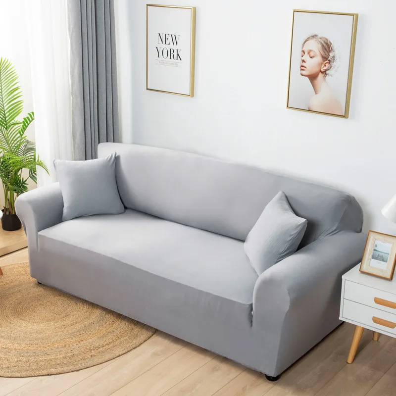 

LELUCI Elastic White Sofa Cover Stretch Tight Wrap All-inclusive Sofa Covers for Living Room Couch Cover Chair Sofa Cover Case