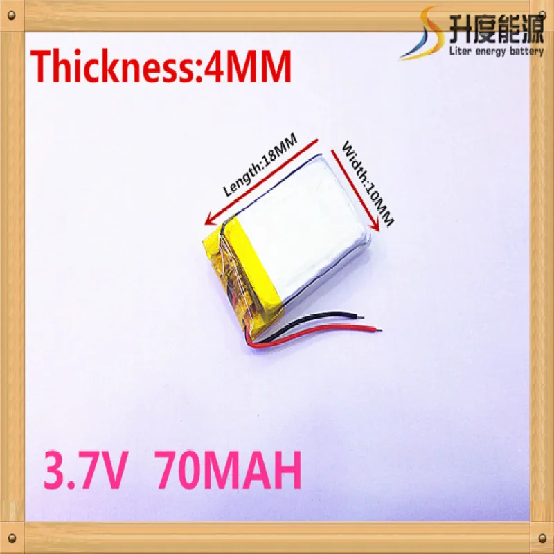 3 7 V 401018 70mAh литий-полимерная батарея MP3 MP4 MP5 маленькие игрушки Bluetooth стерео li po