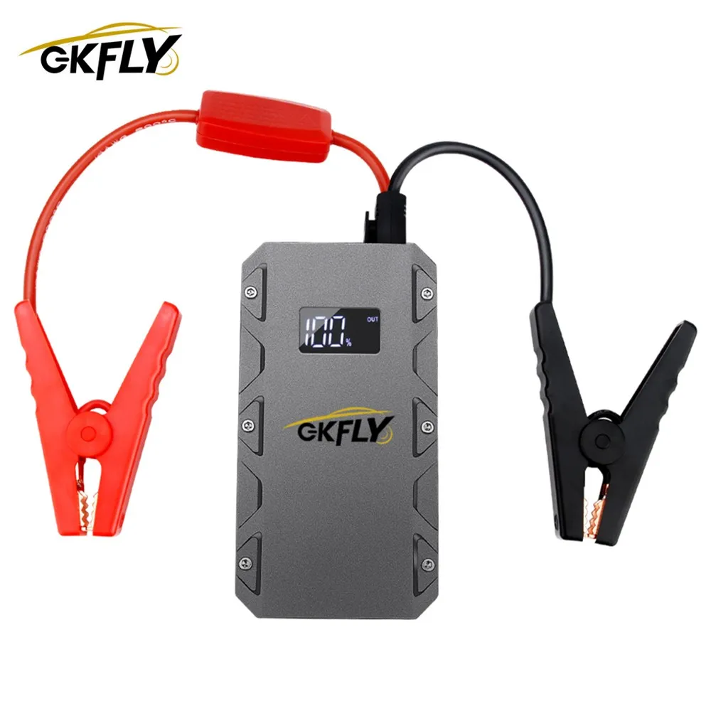 

GKFLY Car Jump Starter 12V Portable Power Bank 1500A Emergency Starting Device Cables Booster Battery For Petrol Diesel Auto