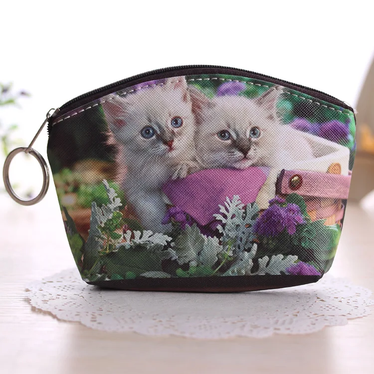 Монеты кошелек Новая мода для женщин животное домашний питомец собака кошка