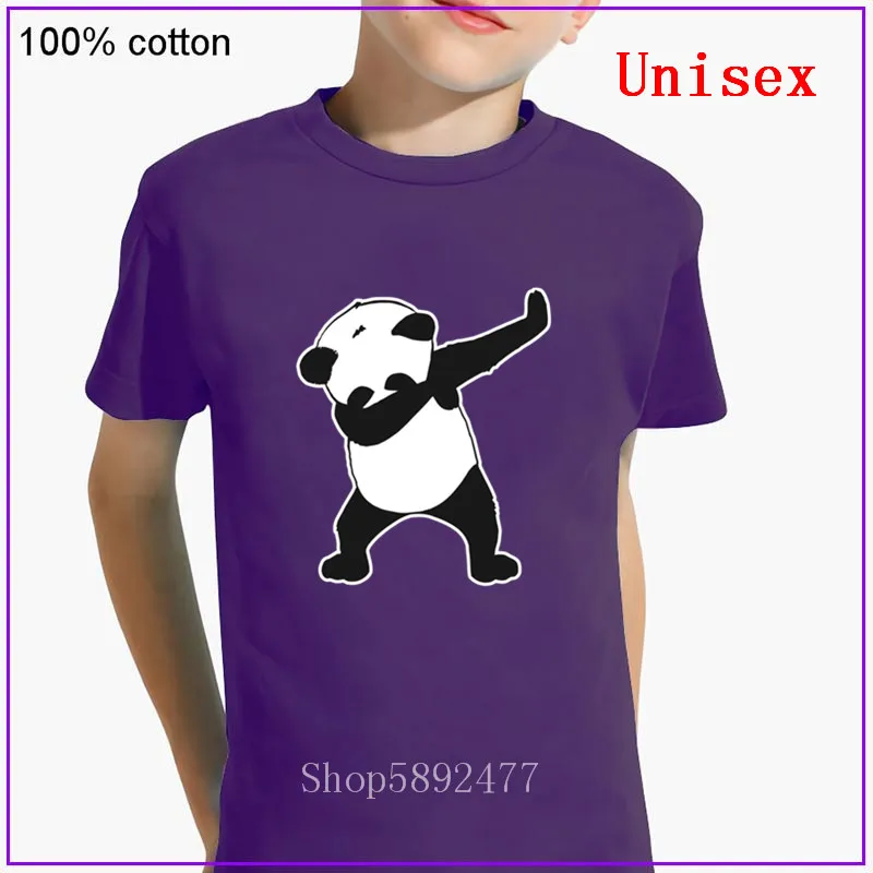 Dab Life/забавная летняя детская футболка для танцев с пандой хлопковая одежда
