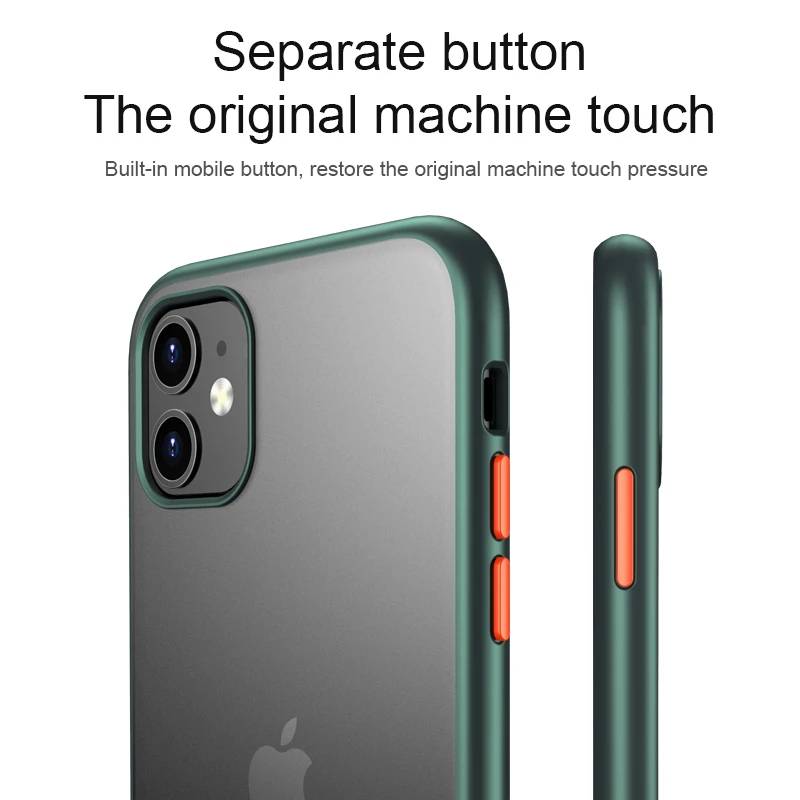 Прозрачный ТПУ чехол для телефона iPhone 11 11Pro Max Защитный корпус задняя крышка
