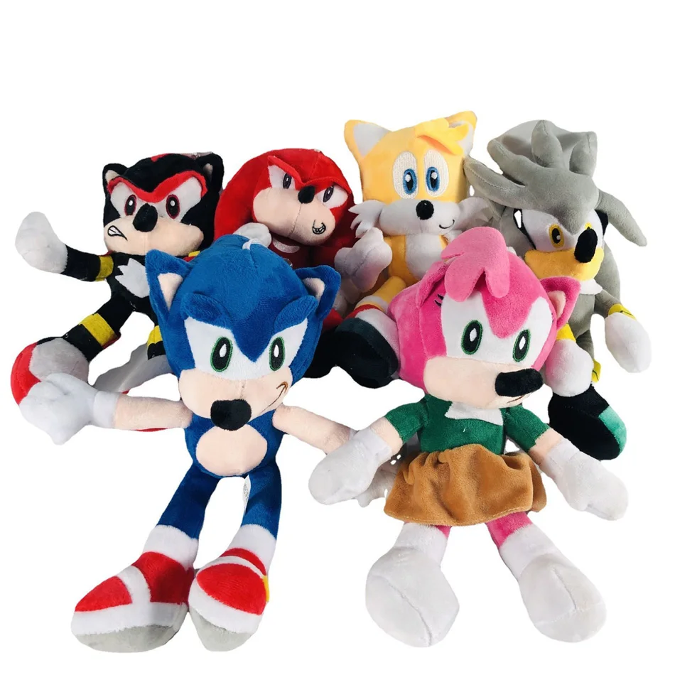 

Плюшевый Соник 28 см, игрушки для кукол, плюшевый Соник, Мультяшные детские игрушки, детские подарки, рождественские подарки