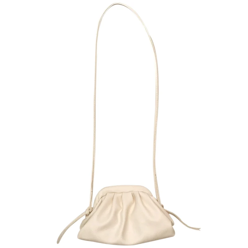 

Bag women's messenger bag ins foreign cloud bag folds shoulder diagonal bag dumpling bag soft pu portable clip bag