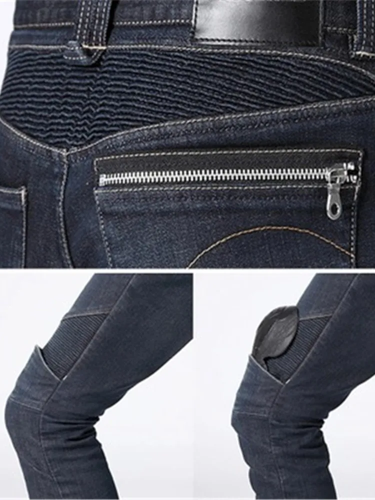 Мужские мотоциклетные брюки 2020 джинсы Kevlar защитное снаряжение для езды на