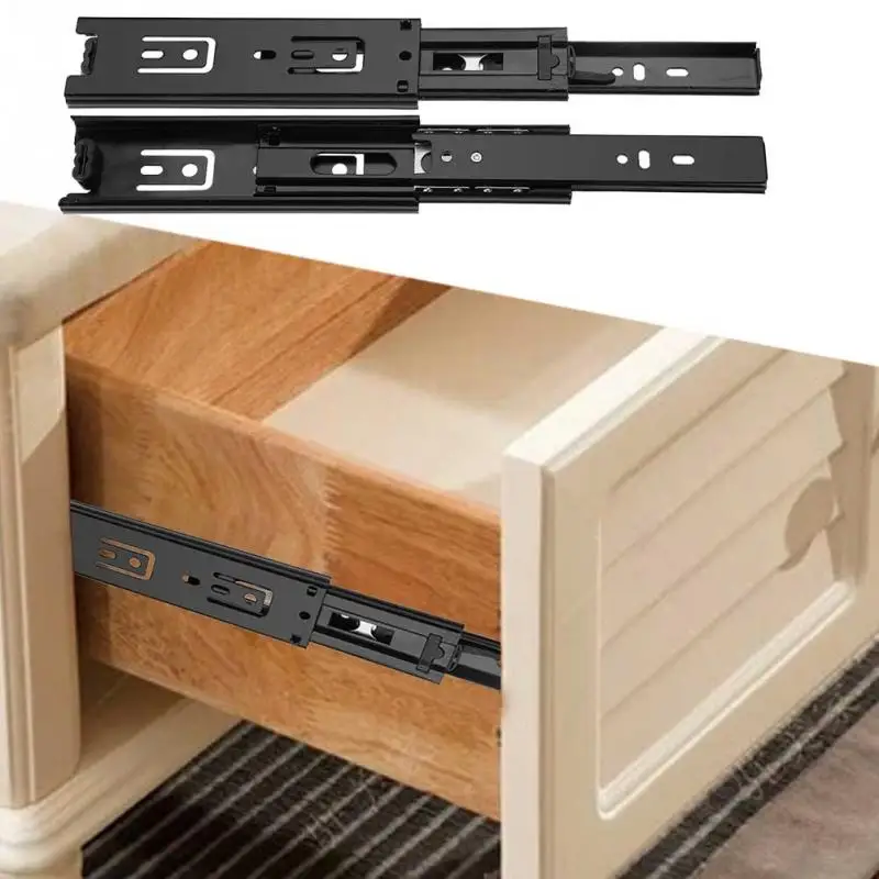 

Mini Short Drawer Slides Full Extension Guide Rail Drawer Cupboard Furniture Hardware Set Accessories For Home Kitchen Steel