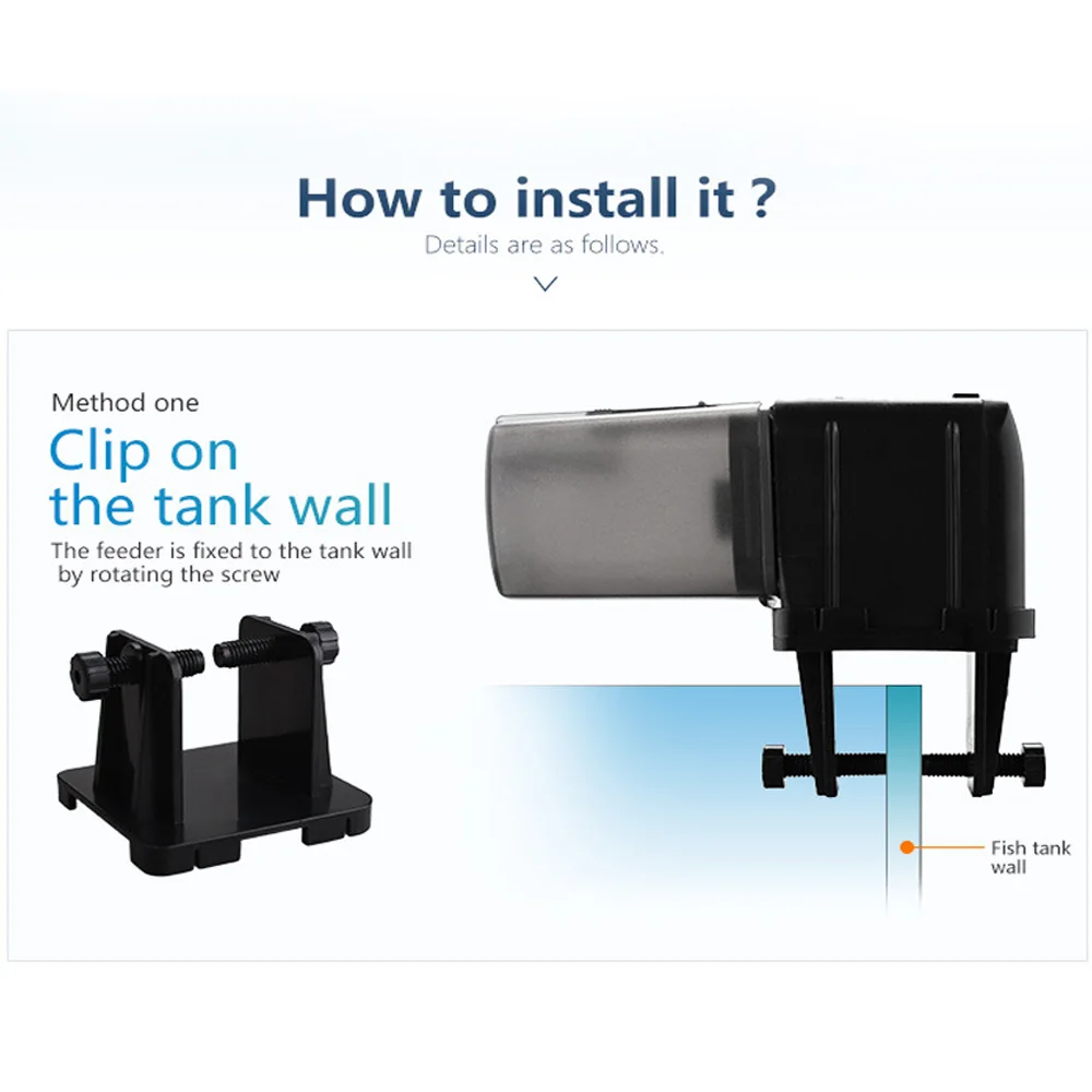 Установка времени автоматический податчик для рыбы рыбалка стержень подачи