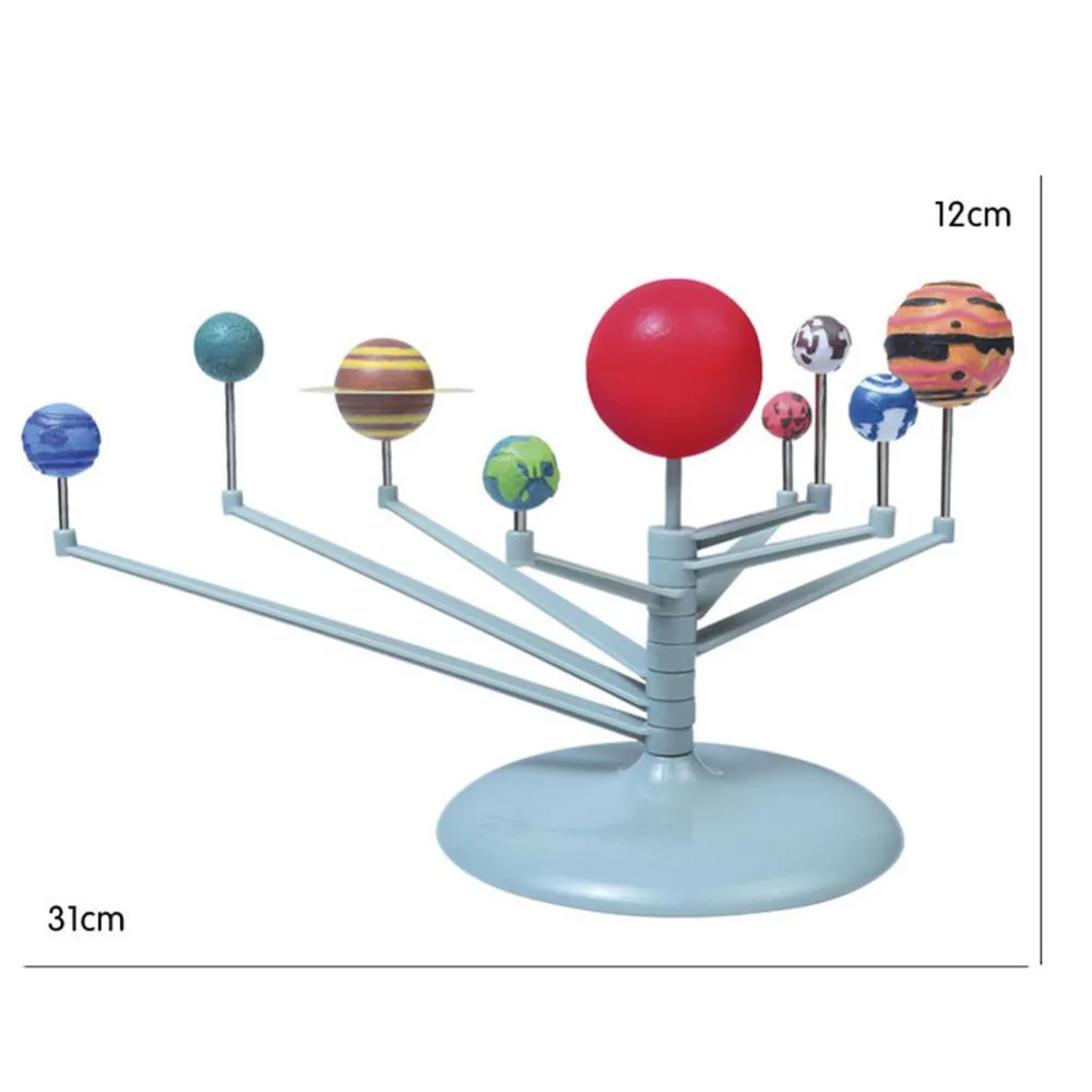 Новый DIY солнечной системы девять планет модель планетарий комплект наука