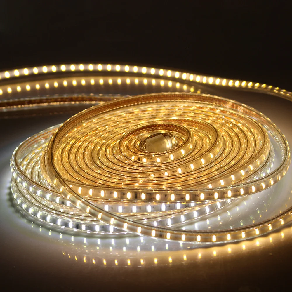 Диммируемая Светодиодная лента переменного тока 220 В суперъяркая 3014SMD 120