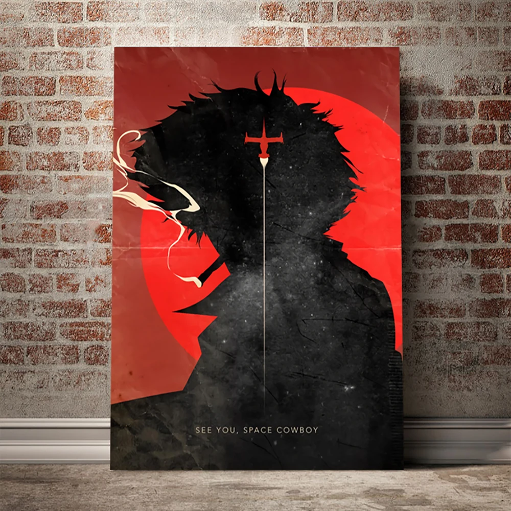 

Canvas HD Prints Cowboy Bebop Wall Artwork Posters Modular Japanese Animation Paintings Boys Room Home Decor Pictures