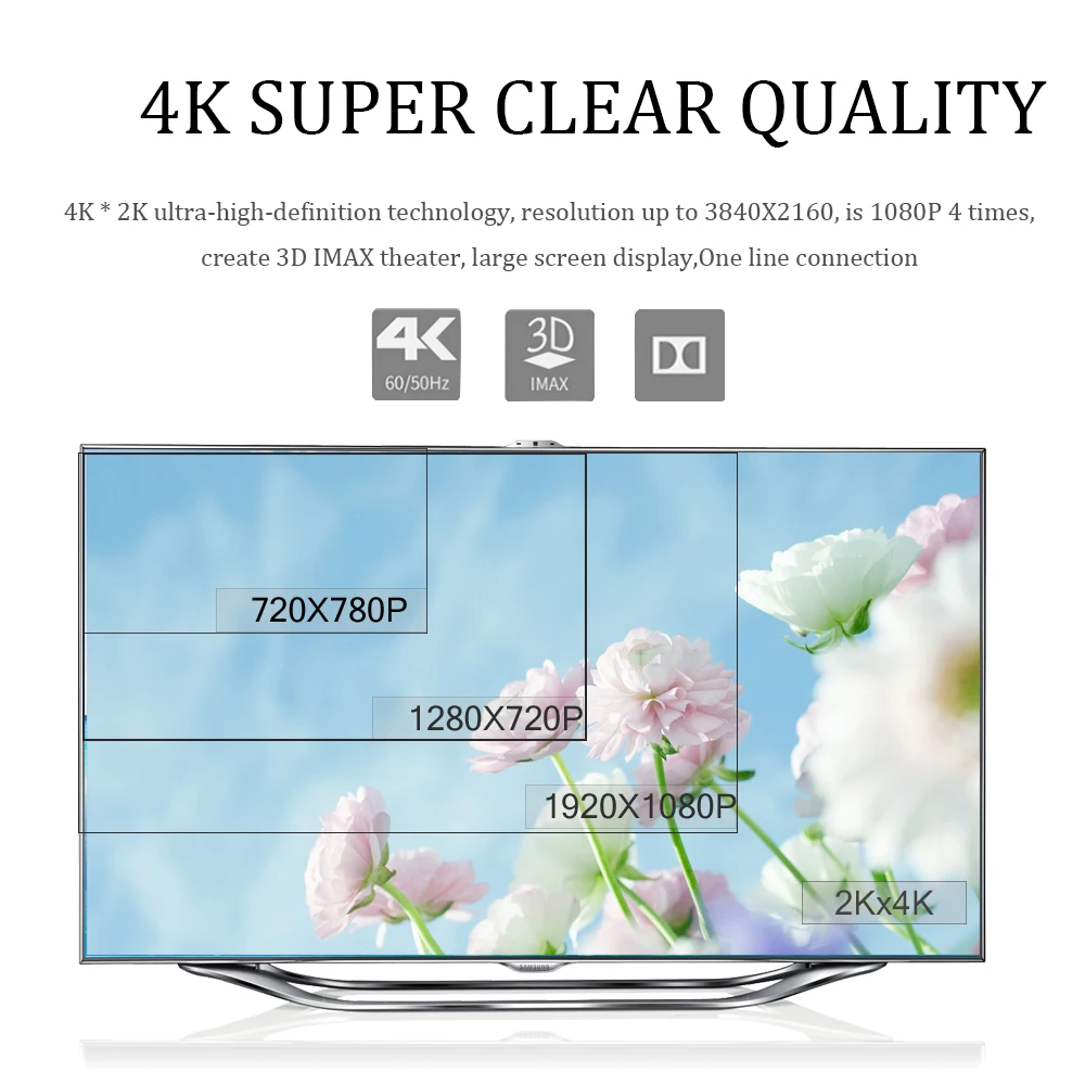 Кабель HDMI 2 0 к 4k кабель для видеозаписи HDR с золотым покрытием 5 м 1 3 переключателя