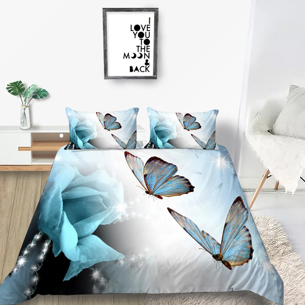 Бабочка постельные принадлежности с принтами деревьев комплект креативная