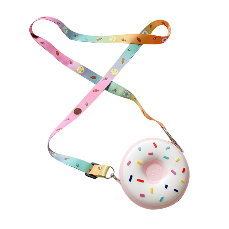 Резиновый мультяшный кошелек для маленьких детей милая сумка через плечо в форме