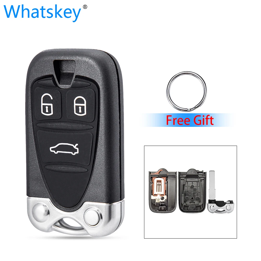 Whatskey Car Remote Key Shell Case For Alfa Romeo 156 159 Giulietta Brera Spider GT Replace Keyless Go Promixity Card Cover | Автомобили и