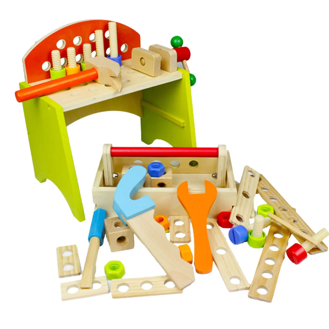 Children Simulation Repair Tool Kit Nut Building Blocks Assembly Toy Kids Boys Screwing Blocks Toys Christmas Gifts - Цвет: type 2