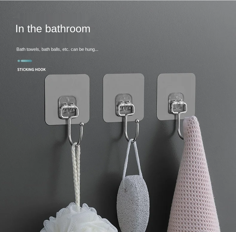 

zq Glue Stick No Punching on Walls Load-Bearing Hook behind the Kitchen Door Suction Cup Wall Hanging