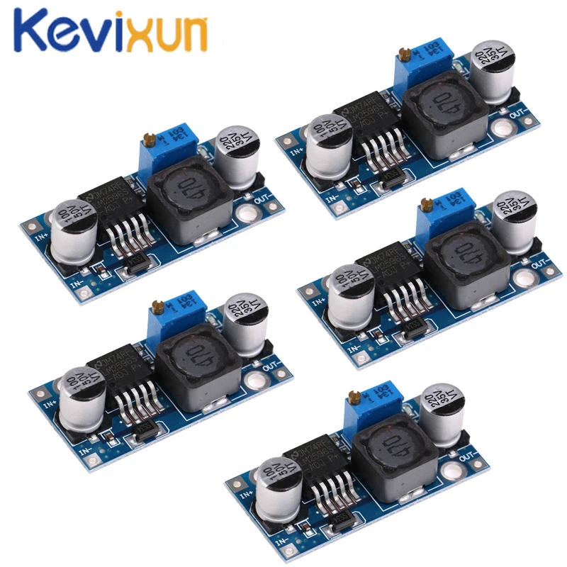 10 шт. Регулируемый понижающий модуль питания LM2596s 3 А регулятор напряжения 24 В 12 5 в