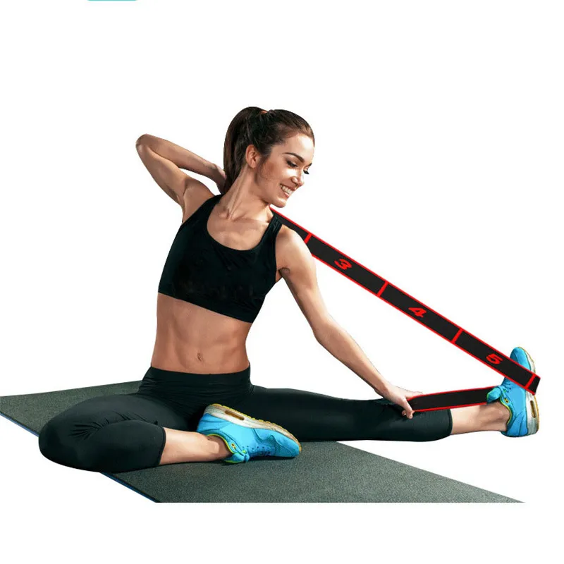 Эластичный пояс для йоги растягивающийся ремешок латинских танцев петля