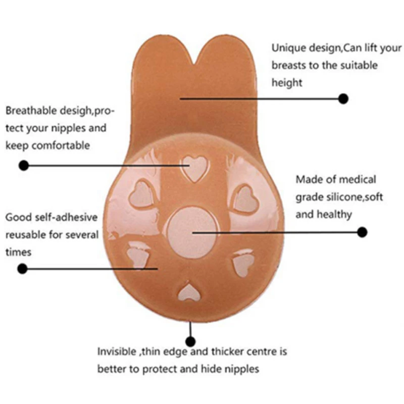 Женские невидимые накладки на грудь бюстгальтер наклейки соски Adhesivo чехлы