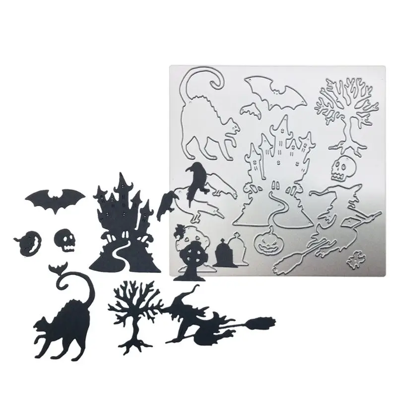 Halloween Castle Hat Christmas Snowflake Metal Cutting Dies Stencil Scrapbooking Album Stamp Paper Card Embossing Craft Decor | Дом и сад