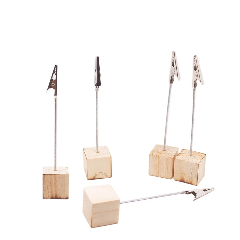 Зажим для заметок с крокодиловой застежкой фотографий визиток 10 шт. N06 | Дом и сад