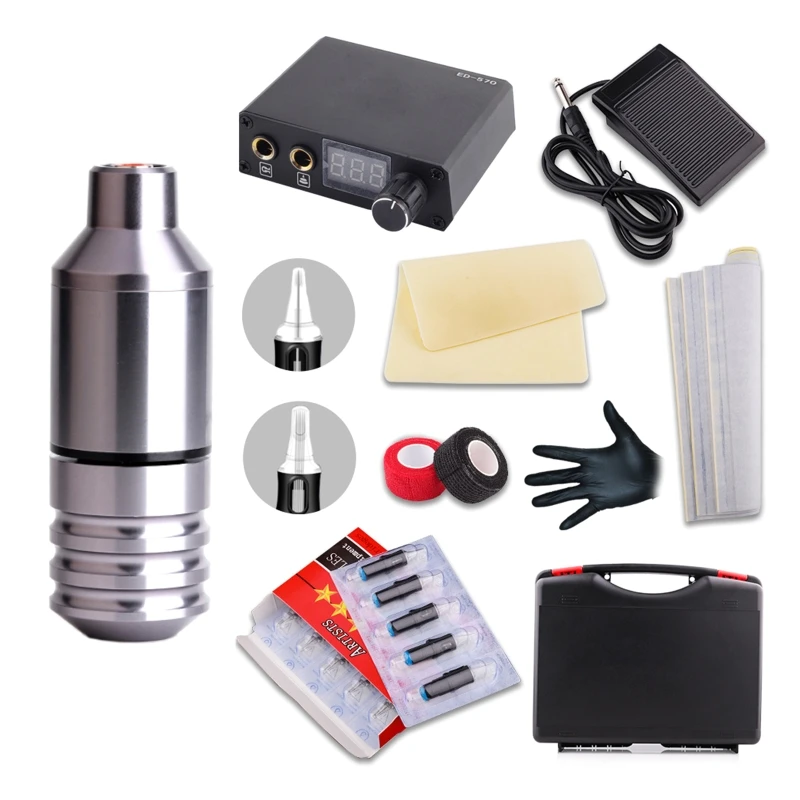 

Professional Tattoo Machine Kit Rotary Pen Cartridge Needles for Semipermanent Makeup Body Art Ink Tattoo Accessories