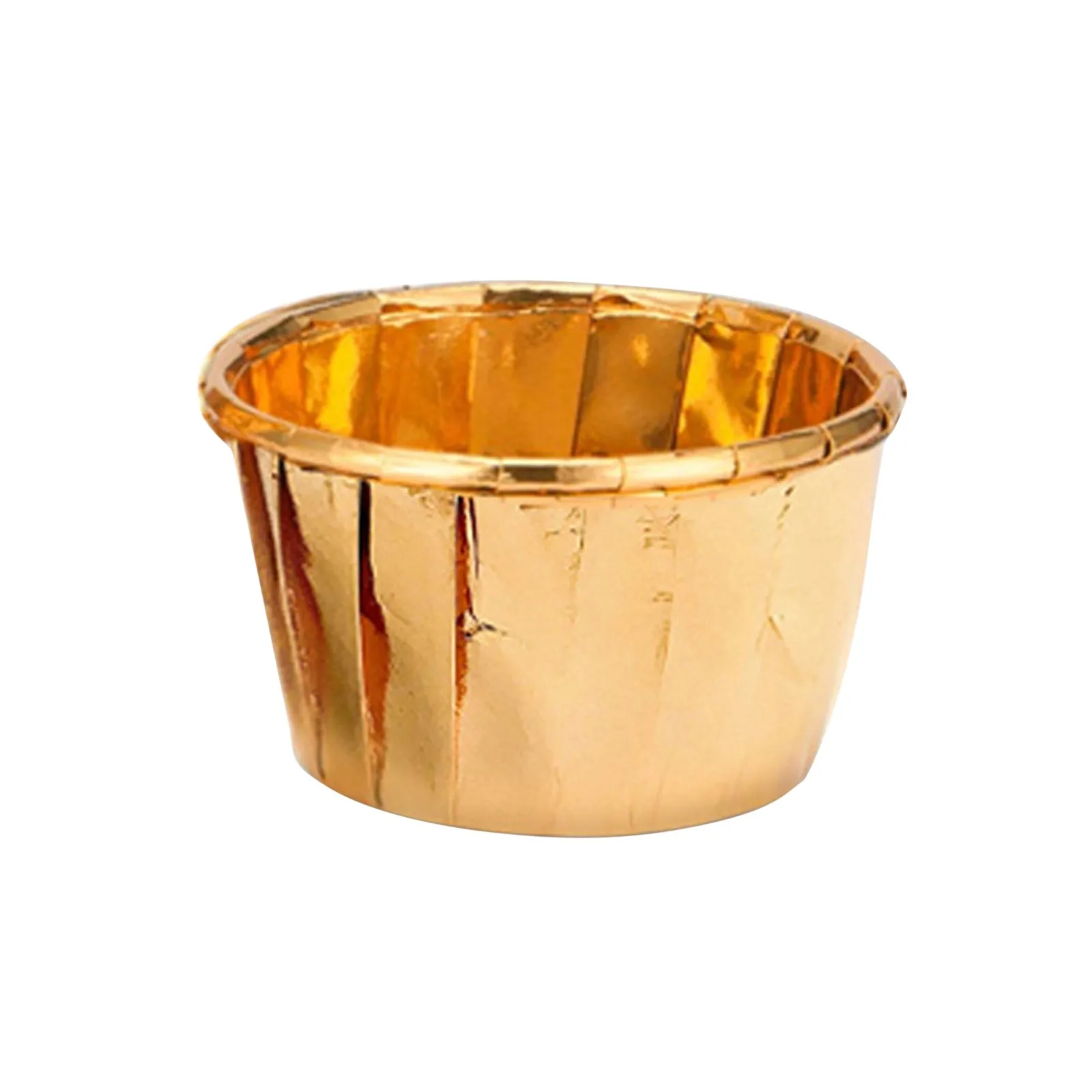 50 шт. Фольга торт чашки кекс Бумага цвета: золотистый серебристый Форма для