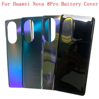 battery case cover rear door housing back case for huawei nova 8pro 5g battery cover camera frame lens with logo